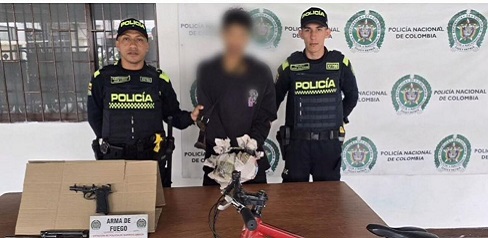 Los uniformados ubicaron y capturaron en tiempo récord.