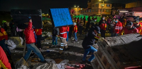 Recuperado espacio público ocupado por cambuches y bodegas ilegales de reciclaje en Jazmín Occidental, en Kennedy