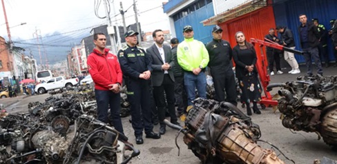Hurto de vehículos en Bogotá se reduce un 25 % en 2025