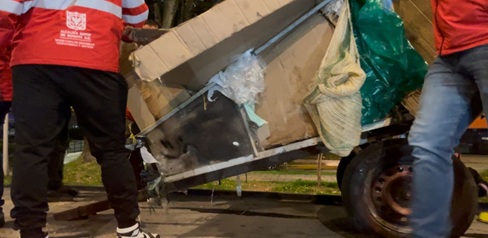 Operativo de recuperación de espacio público en Chapinero