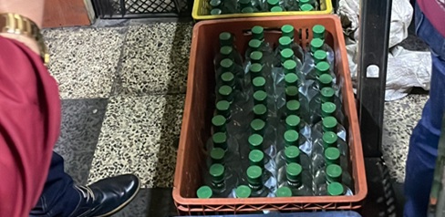 Desmantelado centro de acopio con 350 botellas de licor adulterado en Bosa
