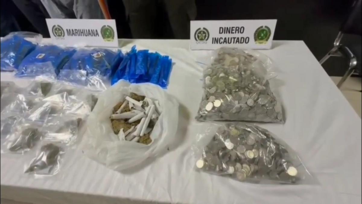 Elementos incautados en la captura Elementos incautados en la captura