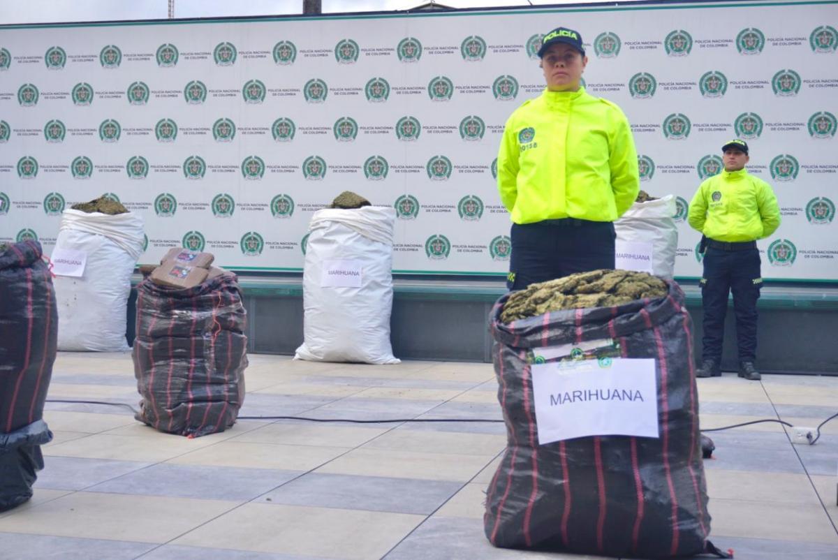 Incautan droga en Bogotá