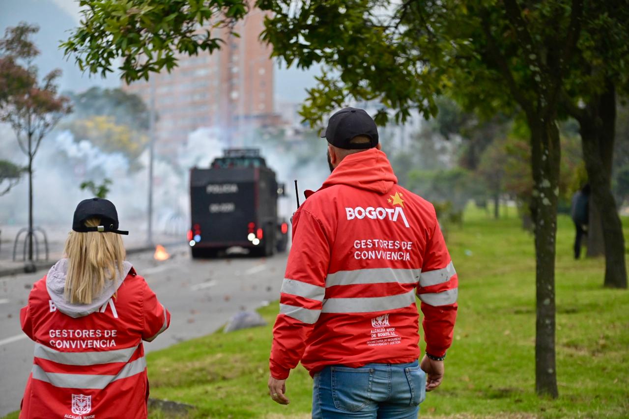 95 de cada 100 protestas en Bogotá se gestionan por medio del diálogo 95 de cada 100 protestas en Bogotá se gestionan por medio del diálogo