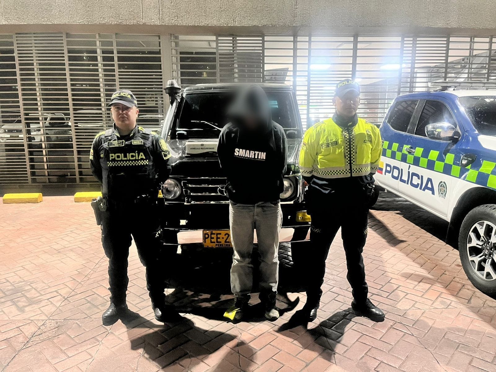 Capturados en Ciudad Bolívar tras hurtar una camioneta: tenían más de 17 anotaciones judiciales
