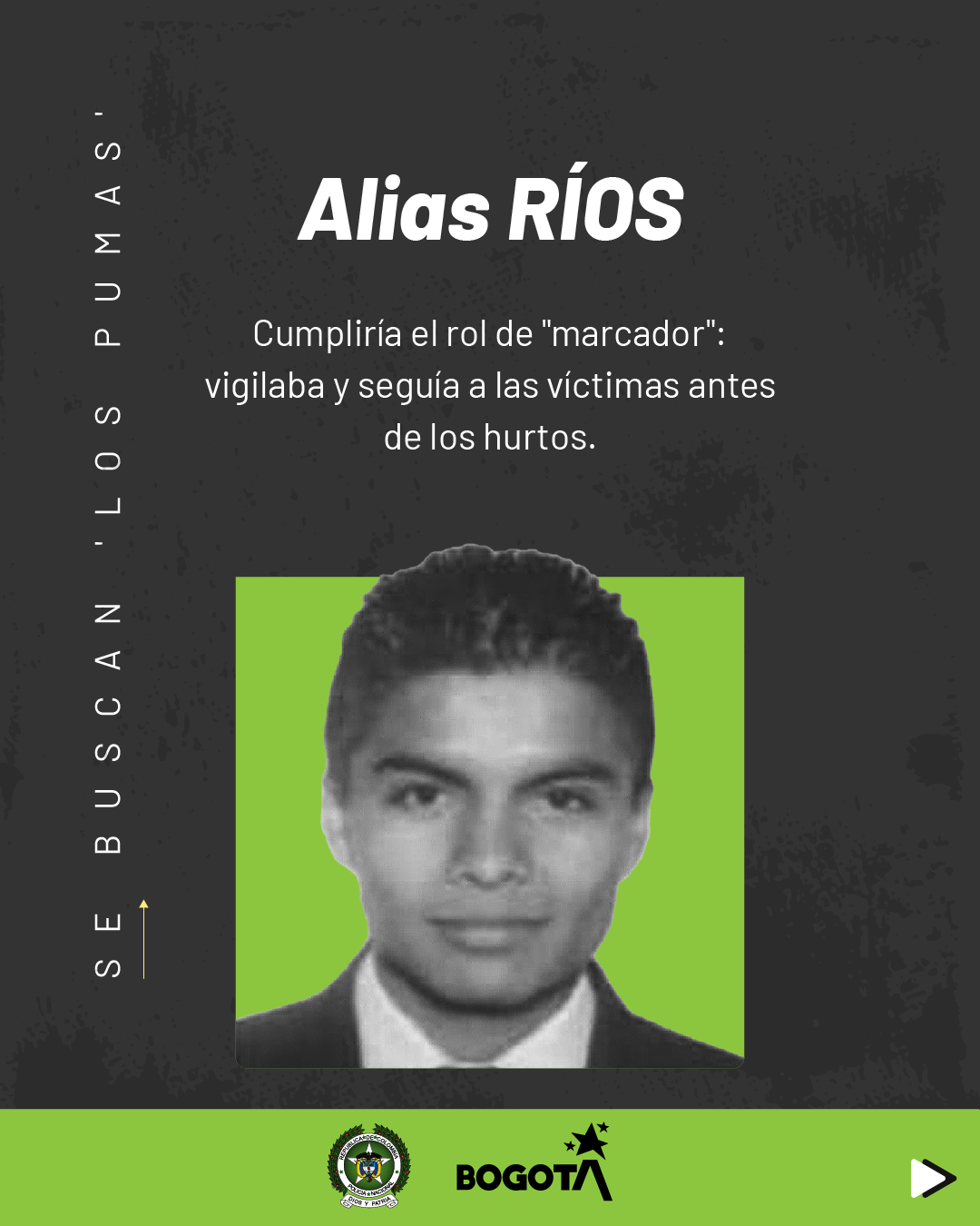  Se buscan estos tres delincuentes de ‘Los Pumas’ dedicados al hurto de vehículos de alta gama en Bogotá