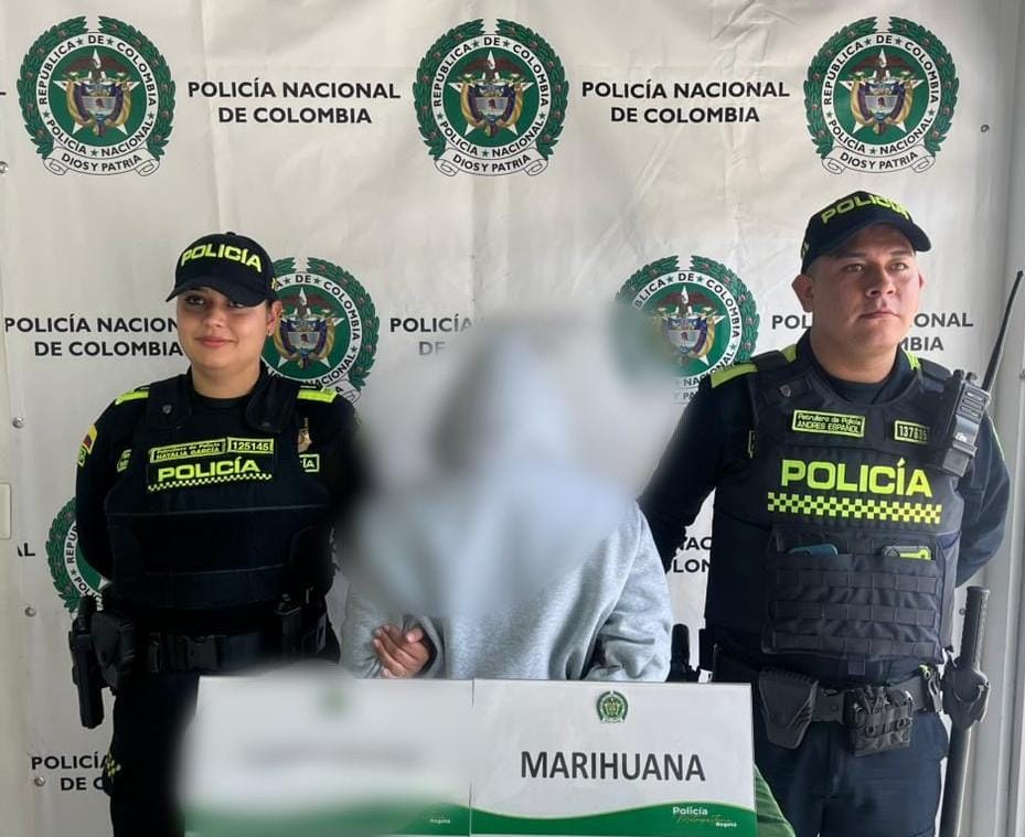  Menor fue aprehendido con 11 kilos de marihuana en la Terminal del Sur, en Bogotá 