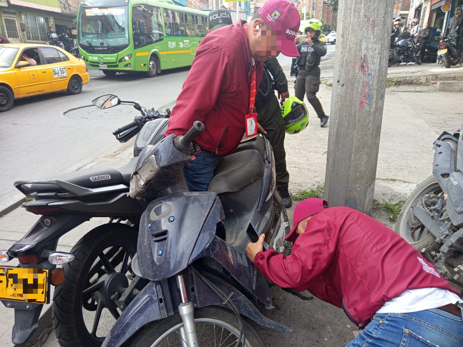 Moto hurtada fue recuperada Moto hurtada fue recuperada