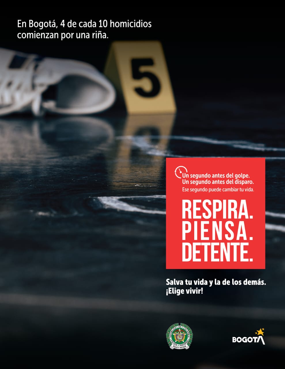 En Bogotá, 4 de cada 10 homicidios comienzan con una riña: Distrito y Policía lanzan campaña para seguir reduciendo este delito En Bogotá, 4 de cada 10 homicidios comienzan con una riña: Distrito y Policía lanzan campaña para seguir reduciendo este delito