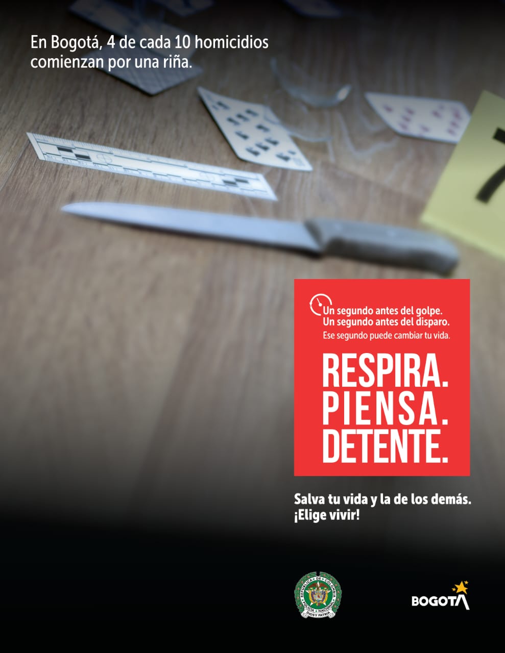 En Bogotá, 4 de cada 10 homicidios comienzan con una riña: Distrito y Policía lanzan campaña para seguir reduciendo este delito En Bogotá, 4 de cada 10 homicidios comienzan con una riña: Distrito y Policía lanzan campaña para seguir reduciendo este delito