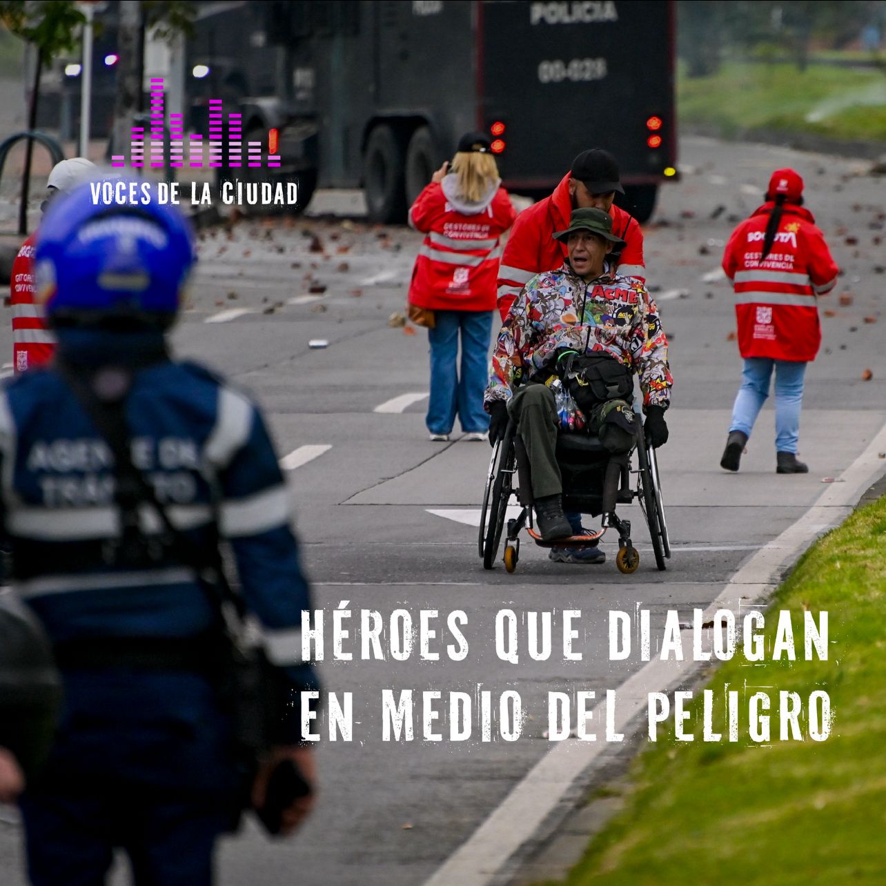 En medio de flechas y caos, ellos apelaron al diálogo: así es la labor de Gestores de Convivencia en manifestaciones En medio de flechas y caos, ellos apelaron al diálogo: así es la labor de Gestores de Convivencia en manifestaciones