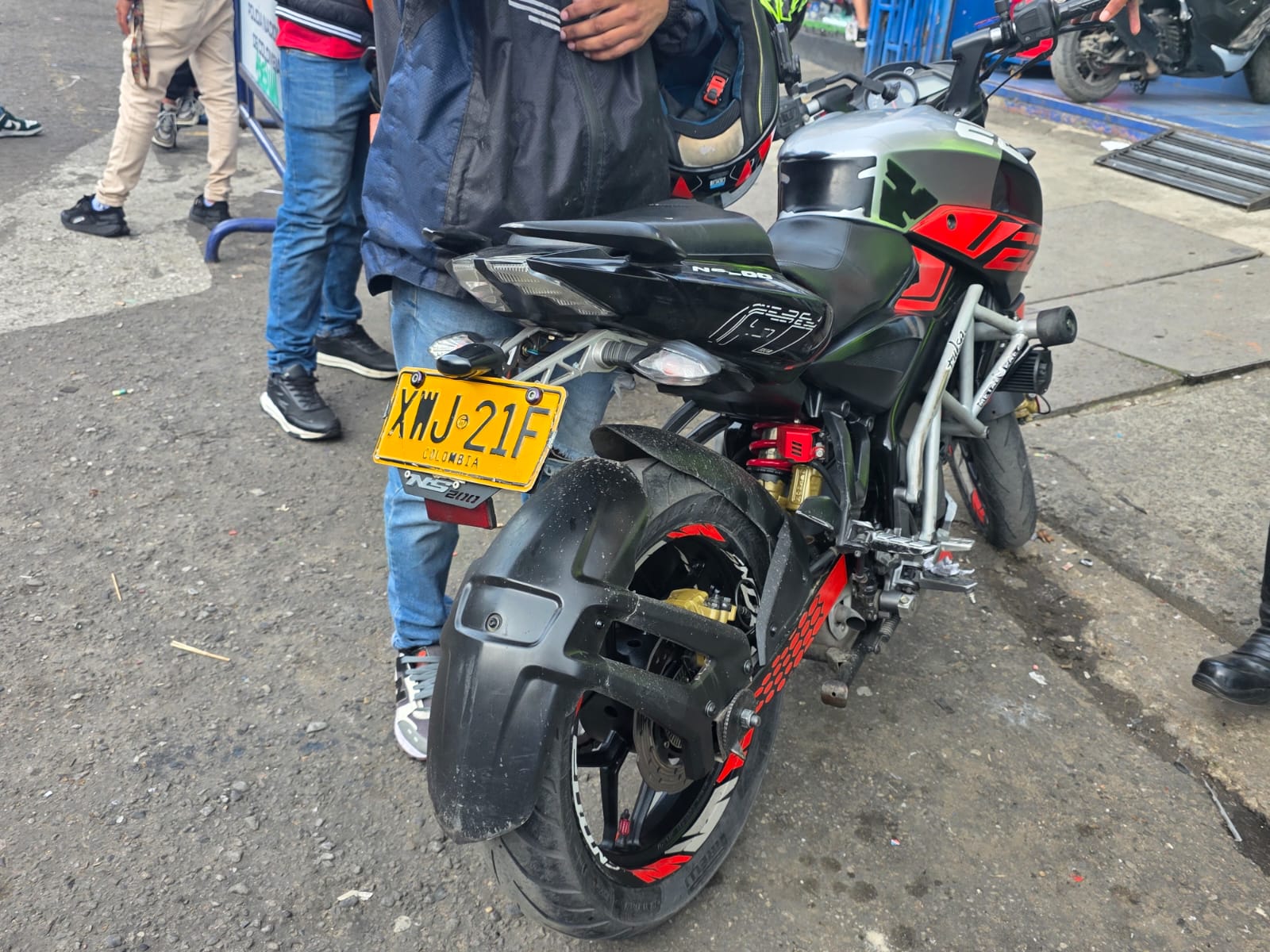 Una motocicleta 