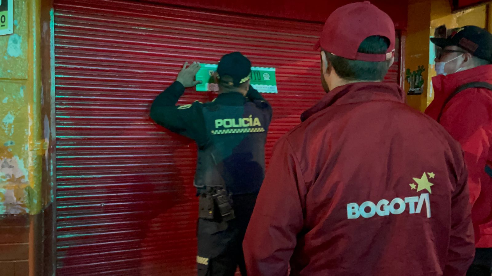 Operativo de suspensión de bares en Engativá