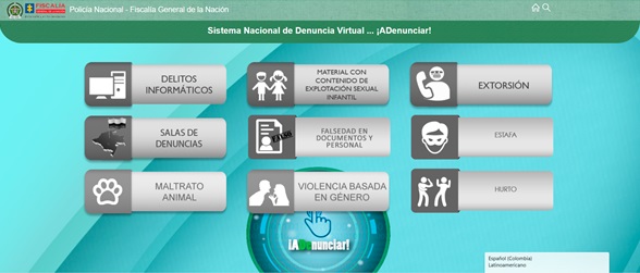Sistema nacional de denuncia virtual
