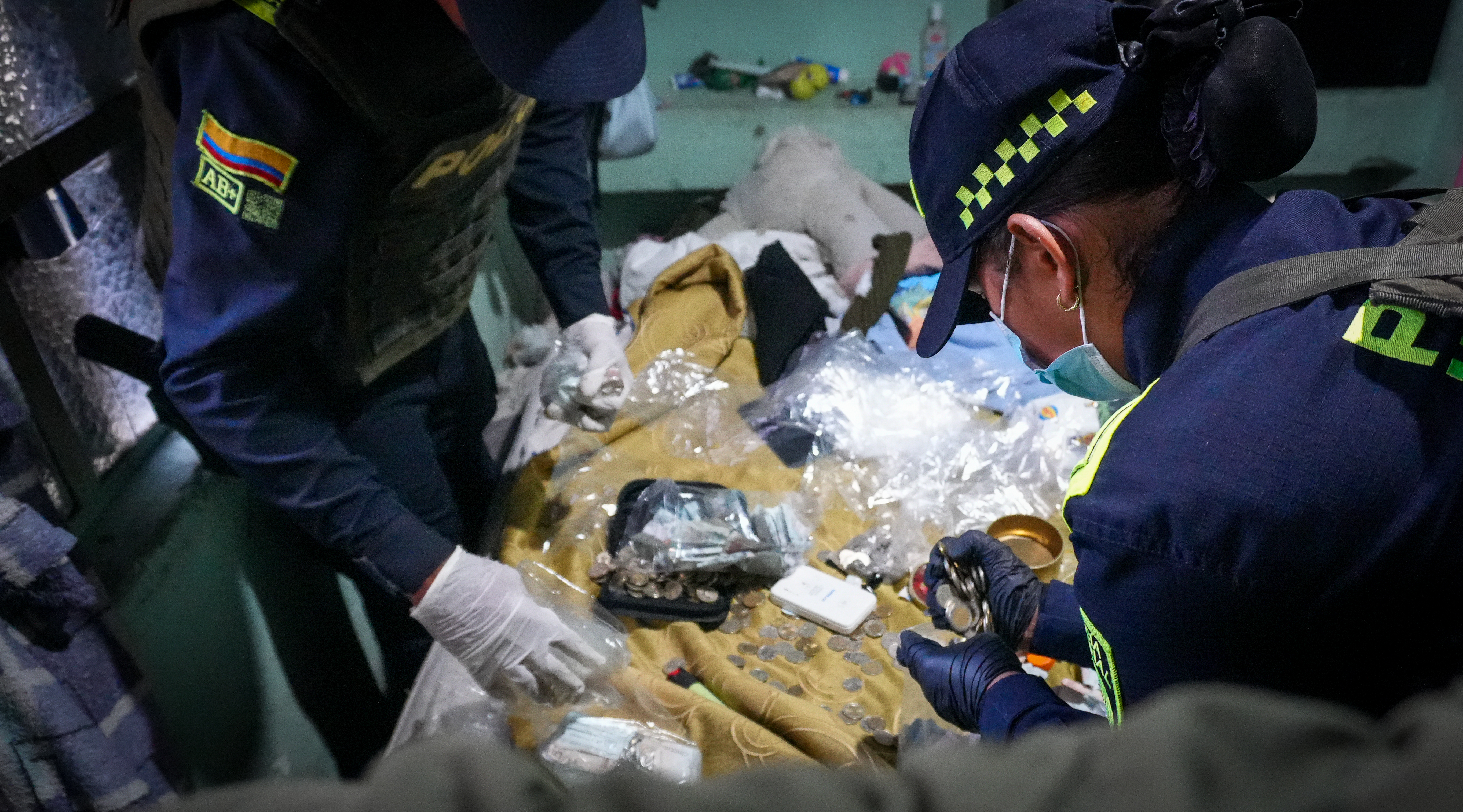 Operativo en pagadiarios de San Bernardo deja siete capturados y más de 10.000 dosis de droga incautadas