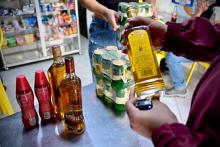 Botellas de licor adulterado 