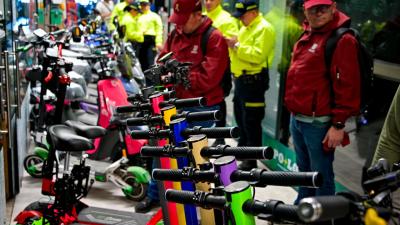 Incautadas en la Calle 13 patinetas eléctricas hurtadas